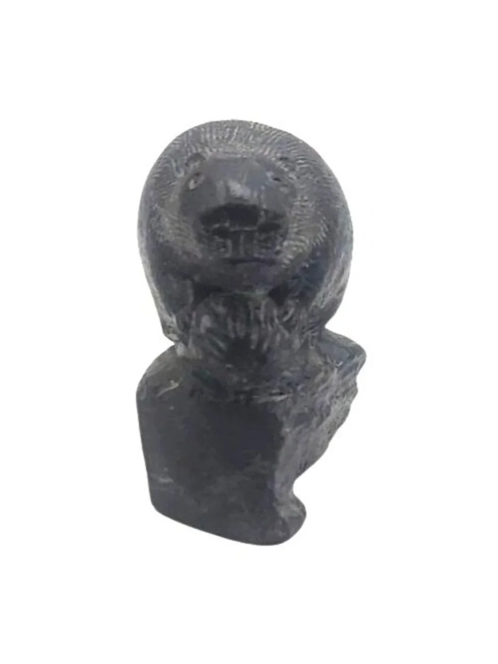 Edmund Wolf Originals Beaver Figurine Resin Inuit Design Canada Collectible Vtg